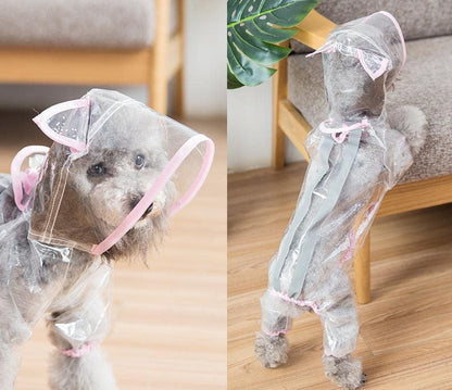 Pet dog raincoat