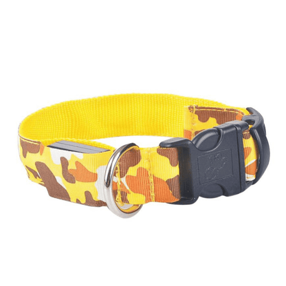 USB Rechargeable LED Flashing Nylon Dog Collar