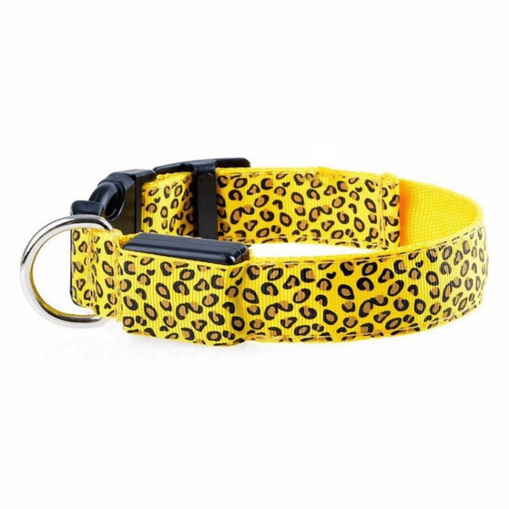 USB Rechargeable LED Flashing Nylon Dog Collar