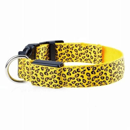 USB Rechargeable LED Flashing Nylon Dog Collar