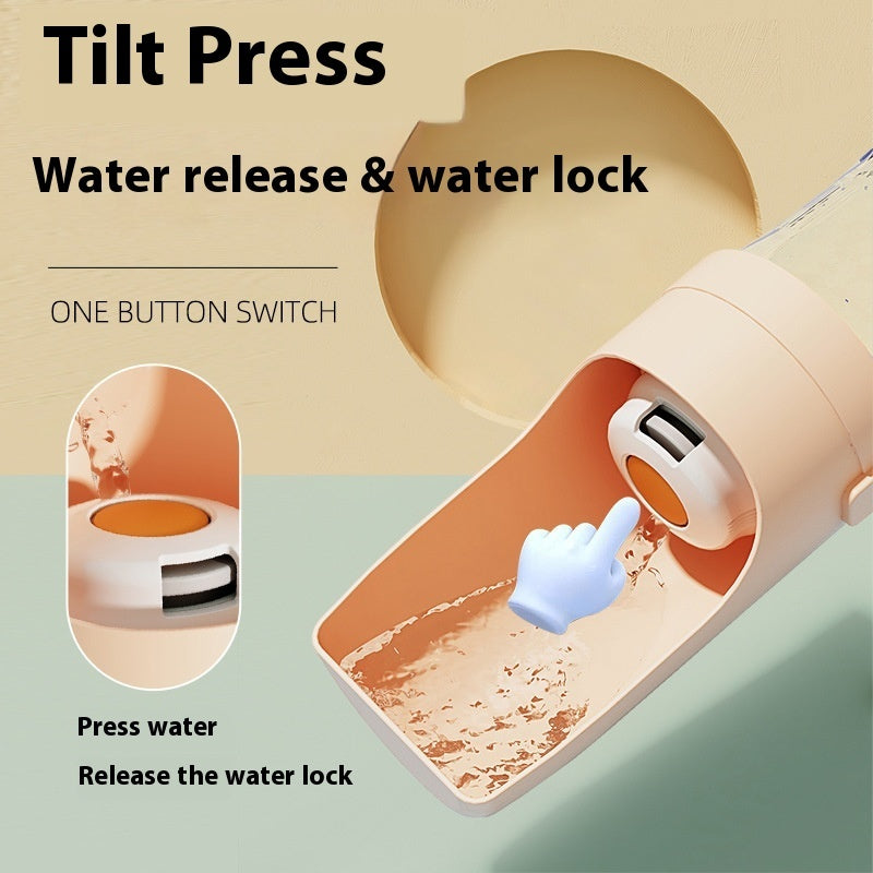 2 In 1 Travel Dog Water Bottle Pet Water Dispenser Feeder Drinking