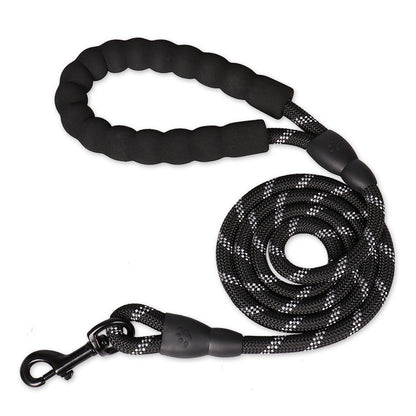 Hot Dog Traction Rope Dog Reflective Nylon Round Rope Traction