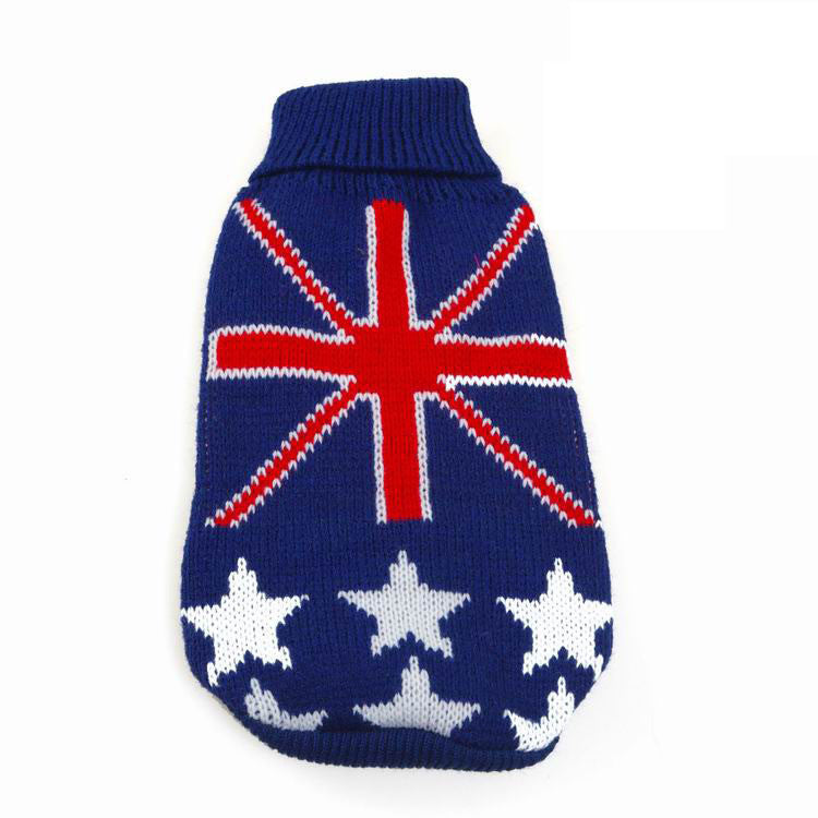 Fashion Pet Dog Print Warm Sweater