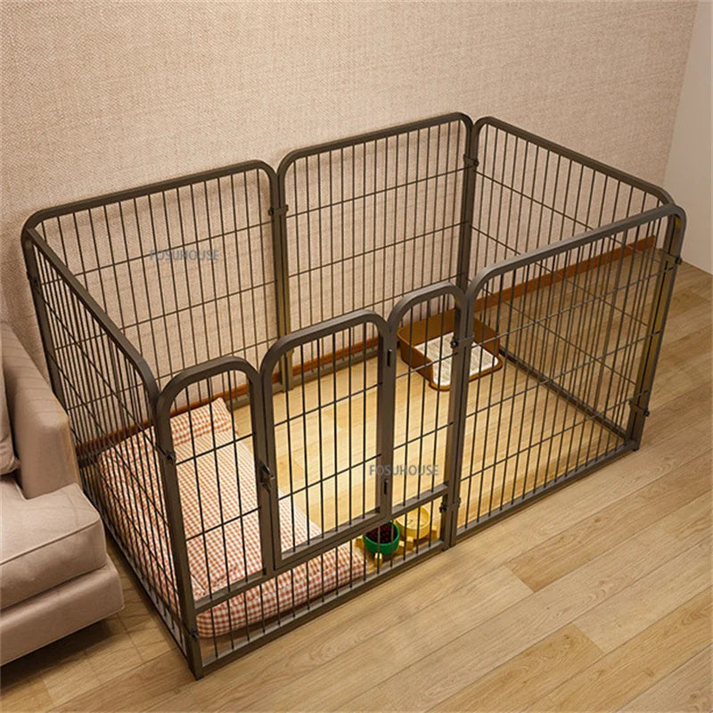 Modern Simple Wrought Iron Pet Fence Dog Cage