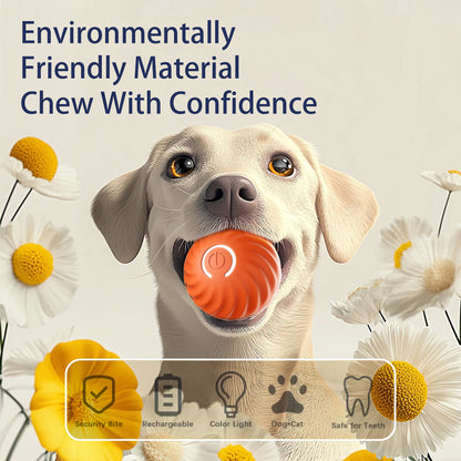 Interactive Bouncing Ball For Dogs Automatic Smart Toy, Self-moving