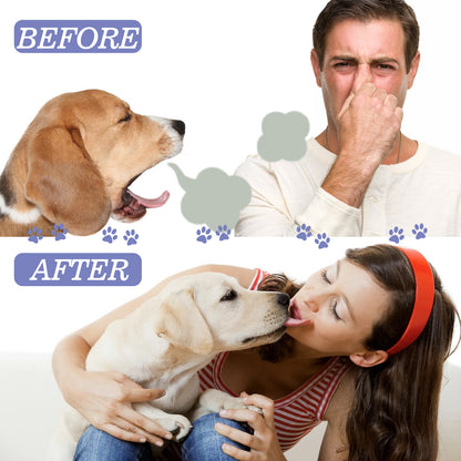 Pet Dog Cat Teeth Cleaning Spray Remove Tartar Teeth Stains