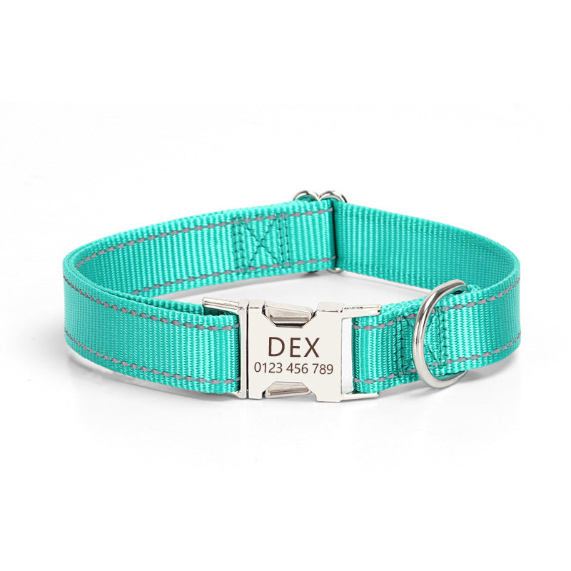 Nylon Reflective Silk Dog Collar