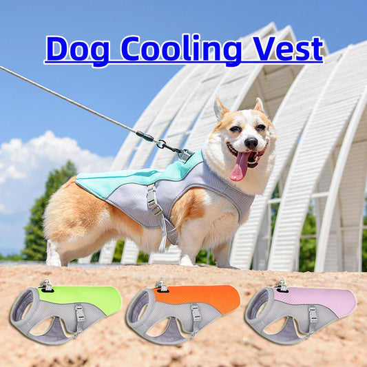 Summer Pet Dog Cooling Vest Heat Resistant Cool Dogs Clothes