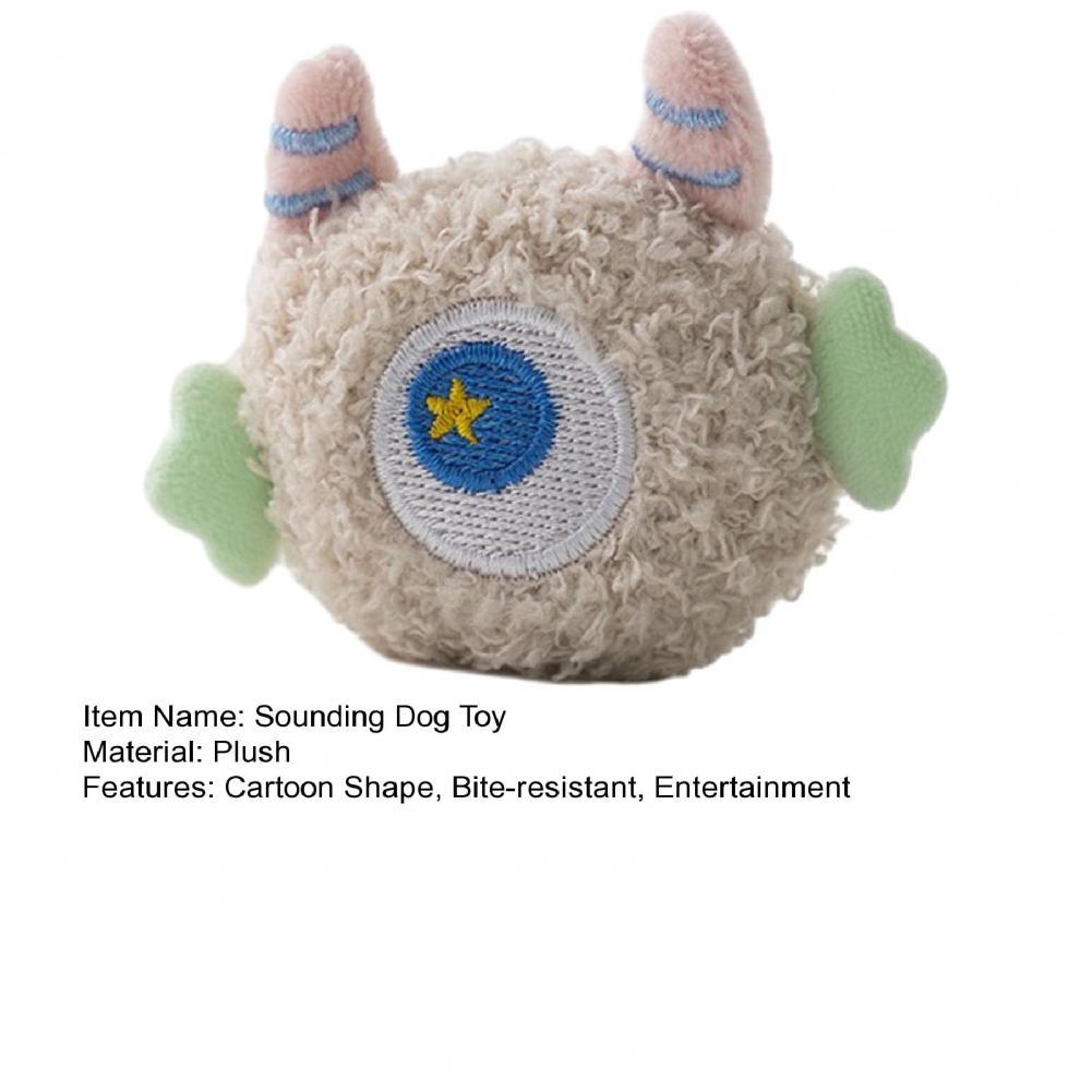 Sounding Dog Toy Cartoon Shape Padded Soft Pet Chew Toy