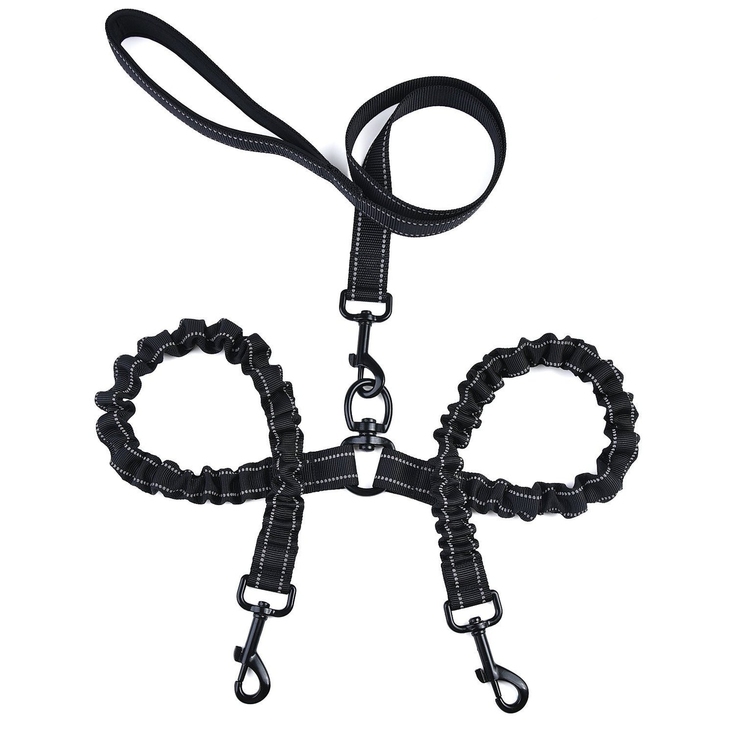 Pet One For Two High Elastic Dog Double Head Traction Rope
