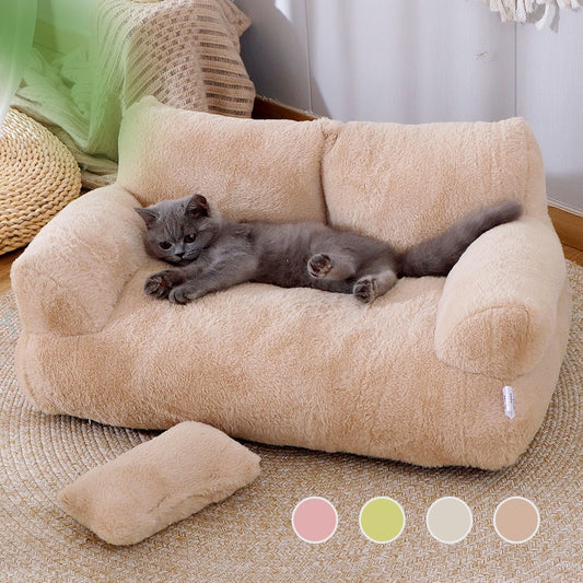 Luxury Cat Bed Sofa Winter Warm Cat Nest Pet Bed