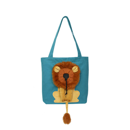 Soft Pet Carriers Lion Design Portable Breathable Bag Cat Dog Carrier