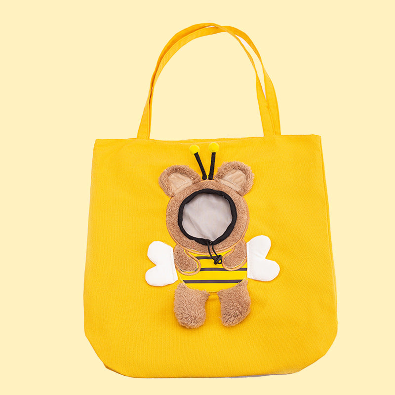 Little Bee Design Cat Dog Carrier Bags Portable Breathable Bag