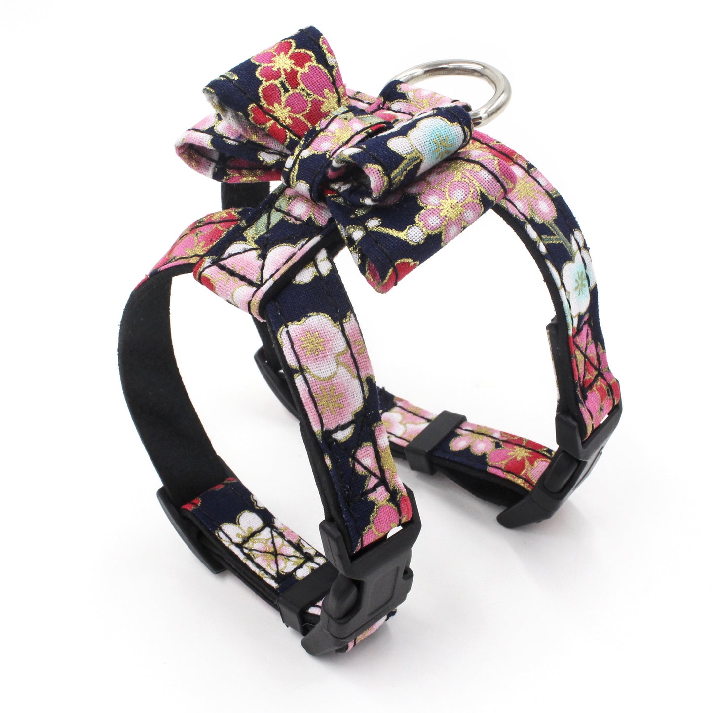 Zephyr Small Dog Print Bow Pet Harness