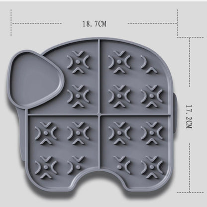 Pet Elephant Licking Plate Silicone
