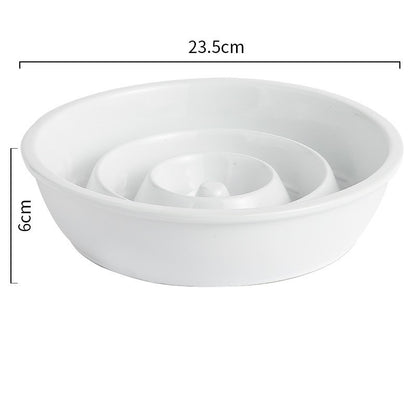 Ceramic Pet Bowl Delays Eating Protects Cervical Vertebra