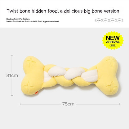 Twist Food Theme Bite-resistant Smelling Toy Dog