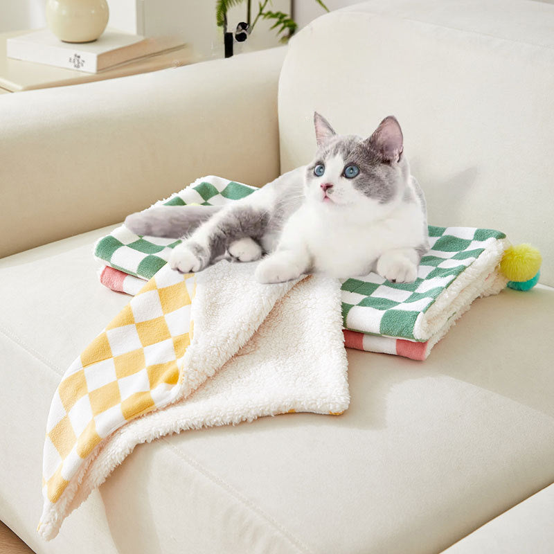 Comfortable Bed For Cats Dogs Plush Pet Blanket Cozy Dog Bed