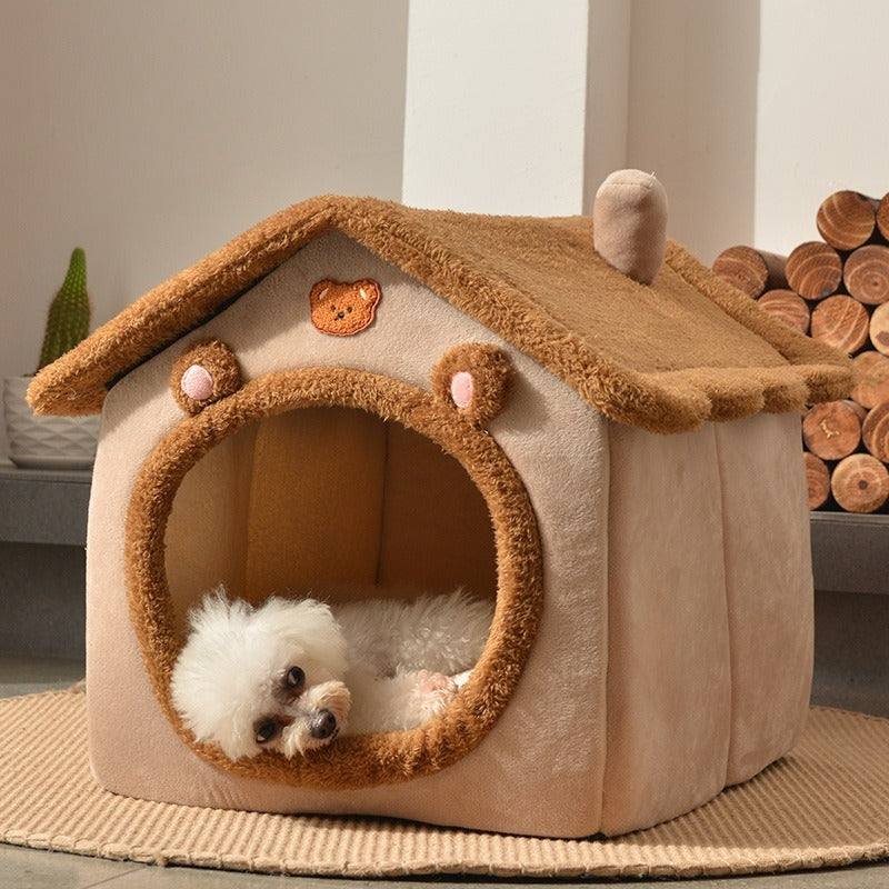 Four-season Universal Warm Closed Cat And Dog Kennel