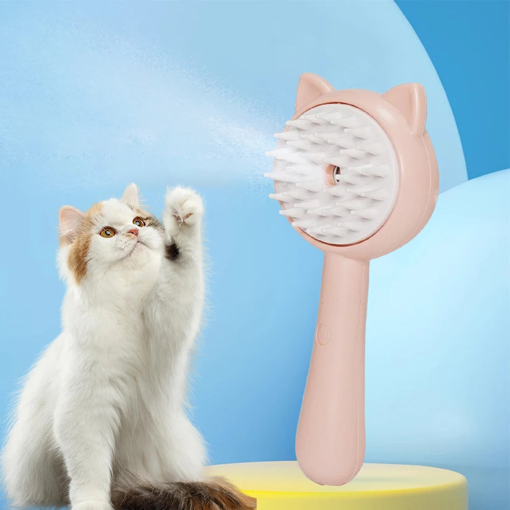 Hair Cleaning Brush With Mist Multifunctional Cat Grooming