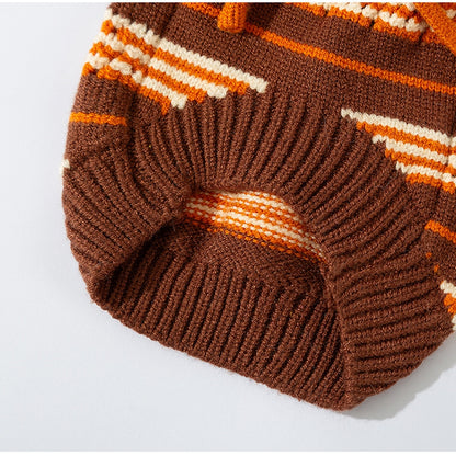 Sweaters Cold Weather Dog Striped Pullover Warm Knitted Pet