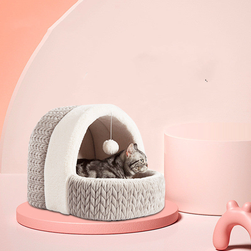 Four Seasons Universal Cat Bed Semi-enclosed Dog Kennel