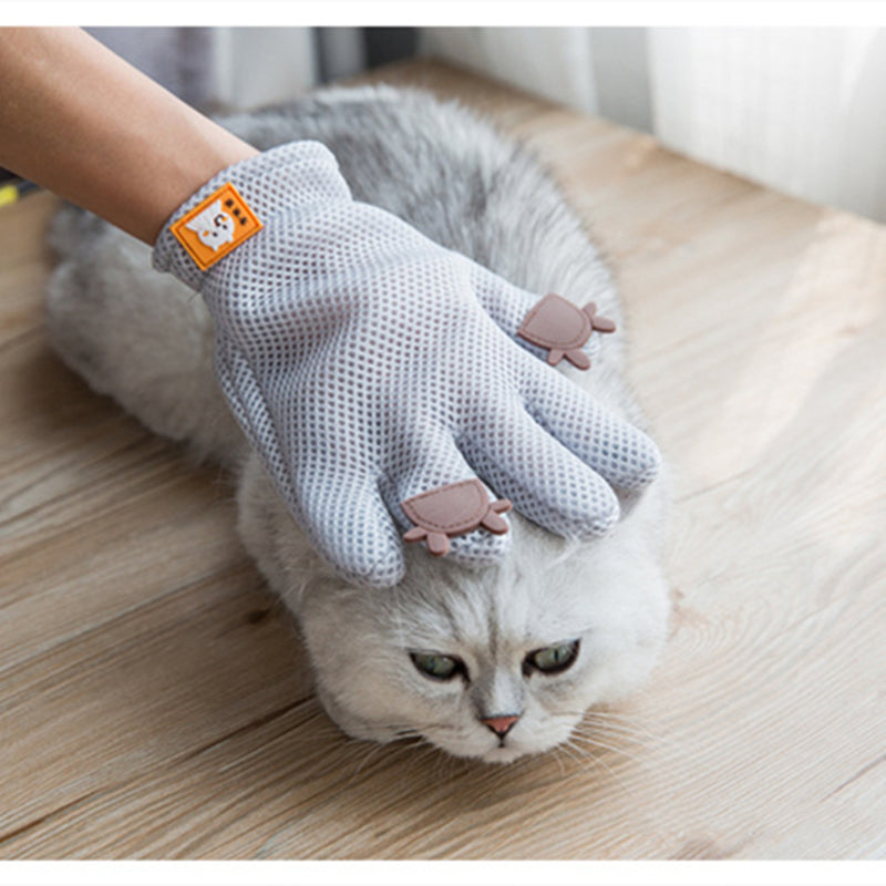 Pet Glove Cat Grooming Glove Cat Hair Deshedding Brush Gloves