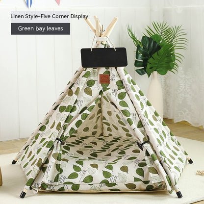 Pet Tent Cat House Removable And Washable Kennel Cat