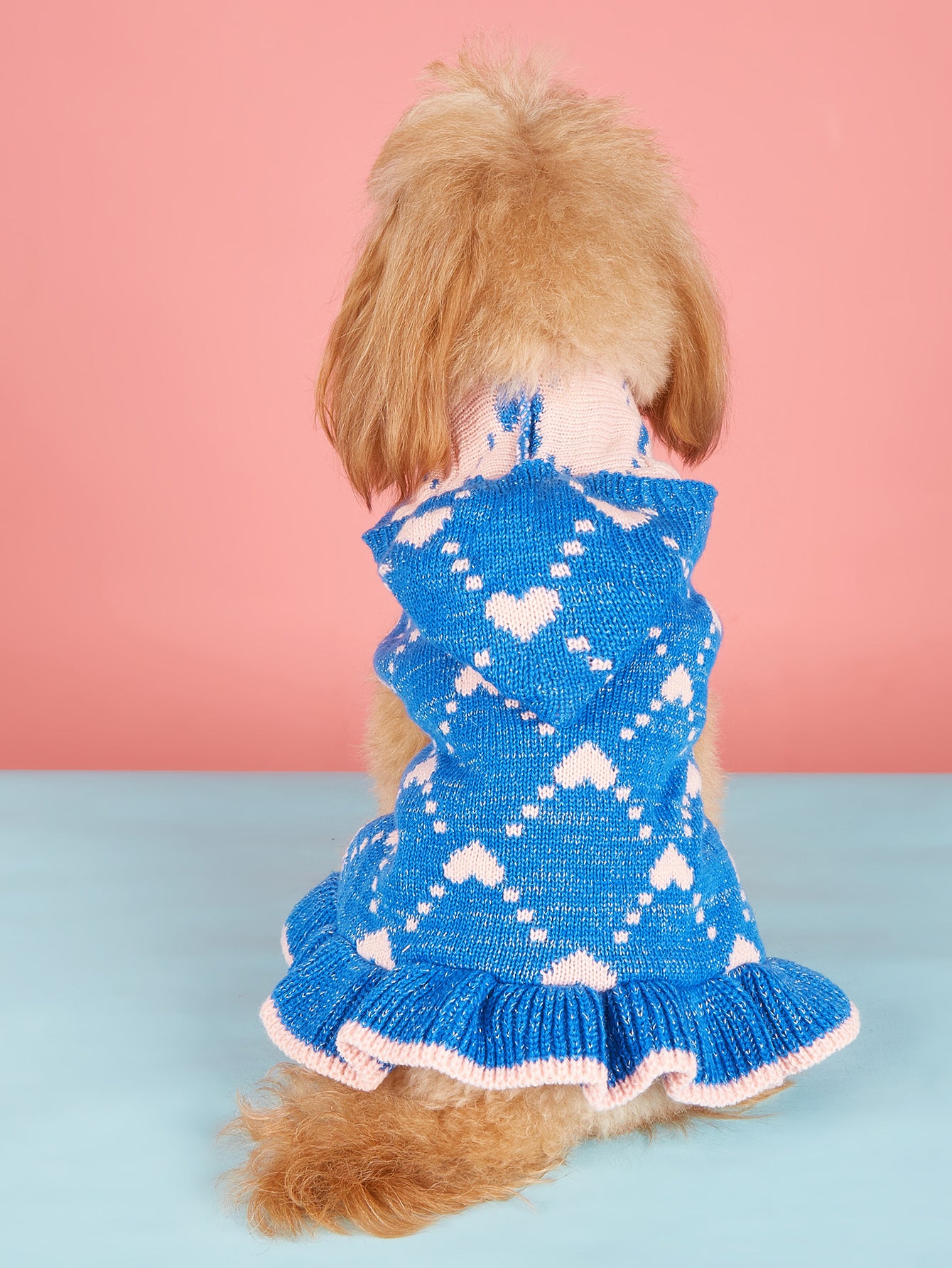 Small Dog Sweater Hoodies Dress Winter Knit Cute Clothing