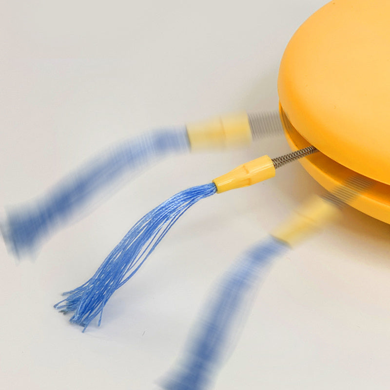 Electric Robot Laser Cat Toy USB Charging Feather Teasing Toys