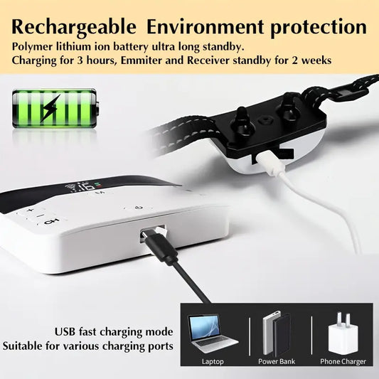 Electronic Pet Fence Bark Stopper Remote Control Dog Trainer