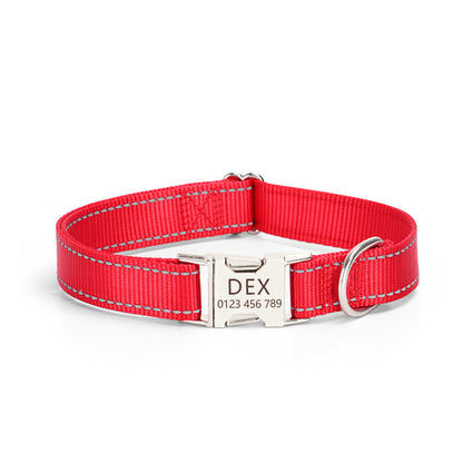 Nylon Reflective Silk Dog Collar