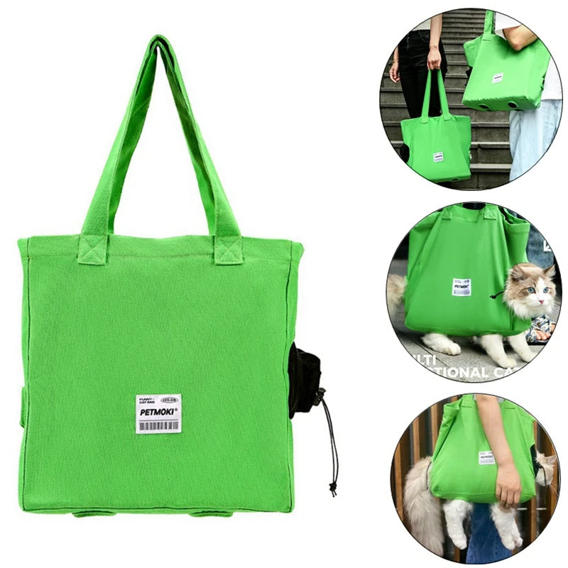 Large Capacity Pet Cat Bag Multifunctional Breathable Dog Canvas