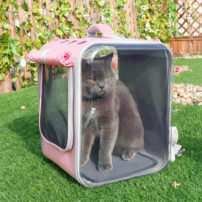 Pet Cat Carrier Backpack Breathable Cat Travel Outdoor