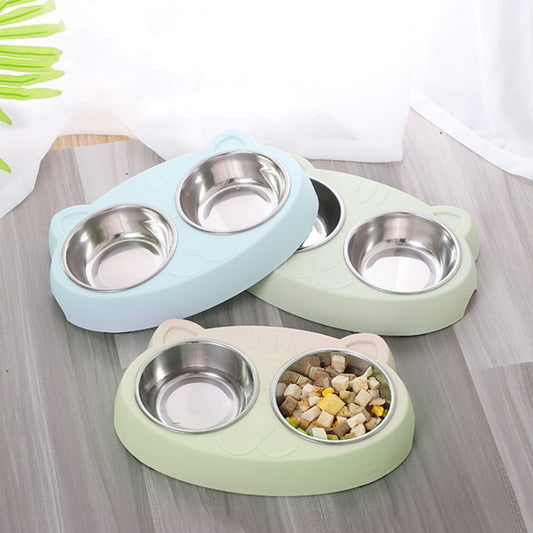 Dog Bowls Double Dog Water And Food Bowls Stainless Steel