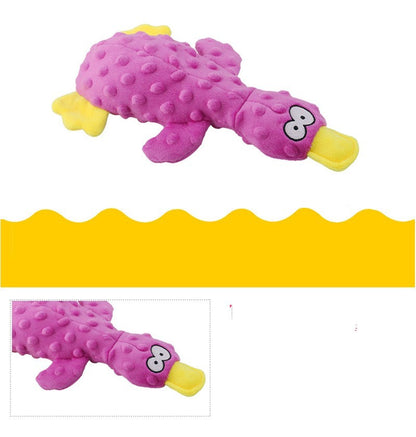 Plush Duck Dog Interactive Bite Resistant Paper Toy