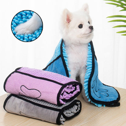 Dogs Cats Towels Super Absorbent Dog Bathrobe Microfiber Bath