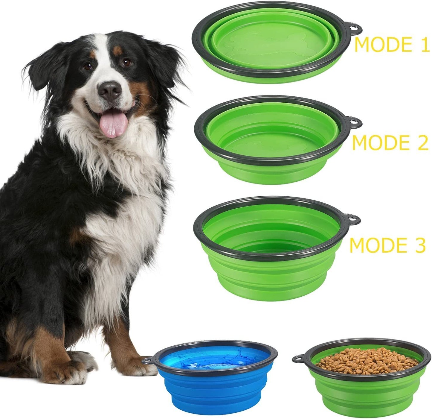 350 And 1000ML Dog Bowls Folding Silicone