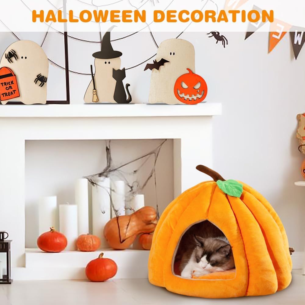 New Pumpkin Cat Bed Cat Beds For Indoor Cats Cute Pumpkin