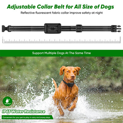 Outdoor Fence Remote Control Dog Trainer Electric Shock Collar Stop Barking
