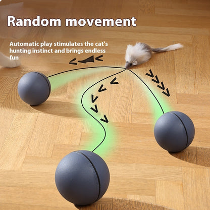 Cat Toys Mouse Teaser Ball Funny Moving Toy