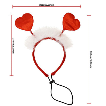 Pets Valentine's Day Decoration Pet Scar Valentine's Day Hairband