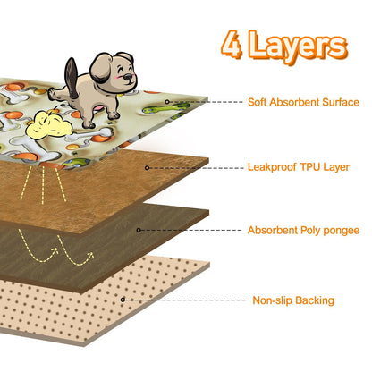Qeils Reusable Puppy Pads Washable Pee Pads For Dogs