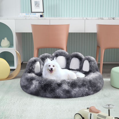 Thickened Warm Kennel For Pets With Bear Paw Shape House - Teddy Kennel