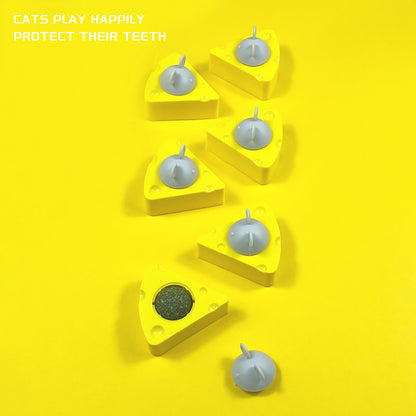 Pet Cat Catnip Toy Balls, Cheese Catnip Ball Nature Edible Chew Toys