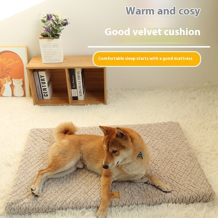 Winter Piece Pet Bed For Cats And Dogs Warm Plush