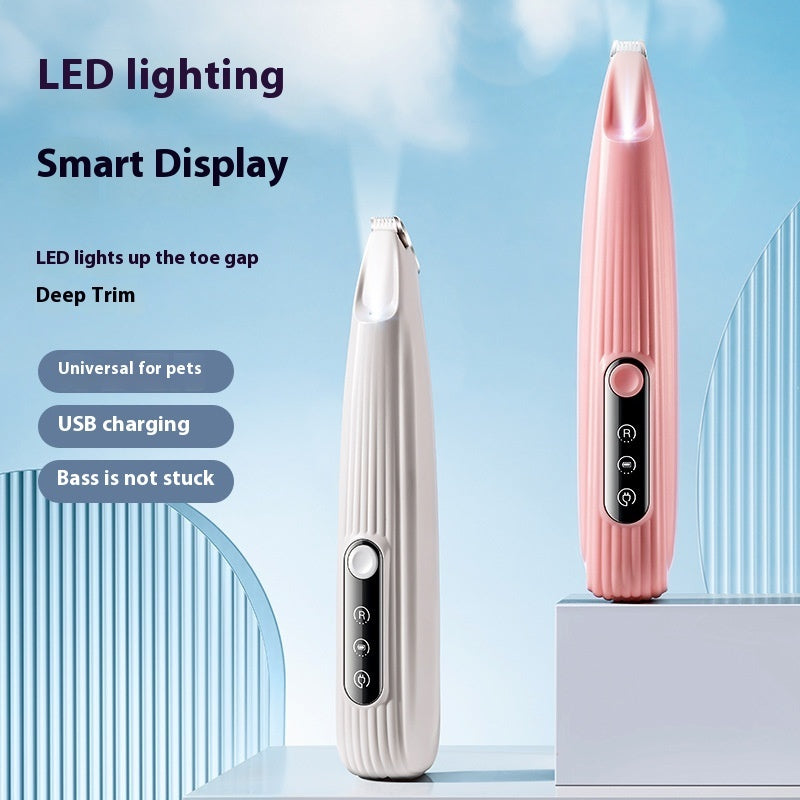 Pets Efficient LED Shaving Dog Foot Hair Electric Clipper