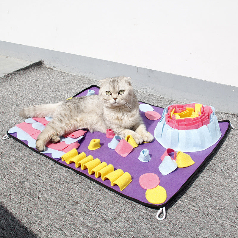 Pet Sniffing Mat Puzzle Bite Resistant Toy