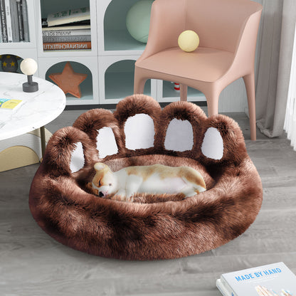 Thickened Warm Kennel For Pets With Bear Paw Shape House - Teddy Kennel