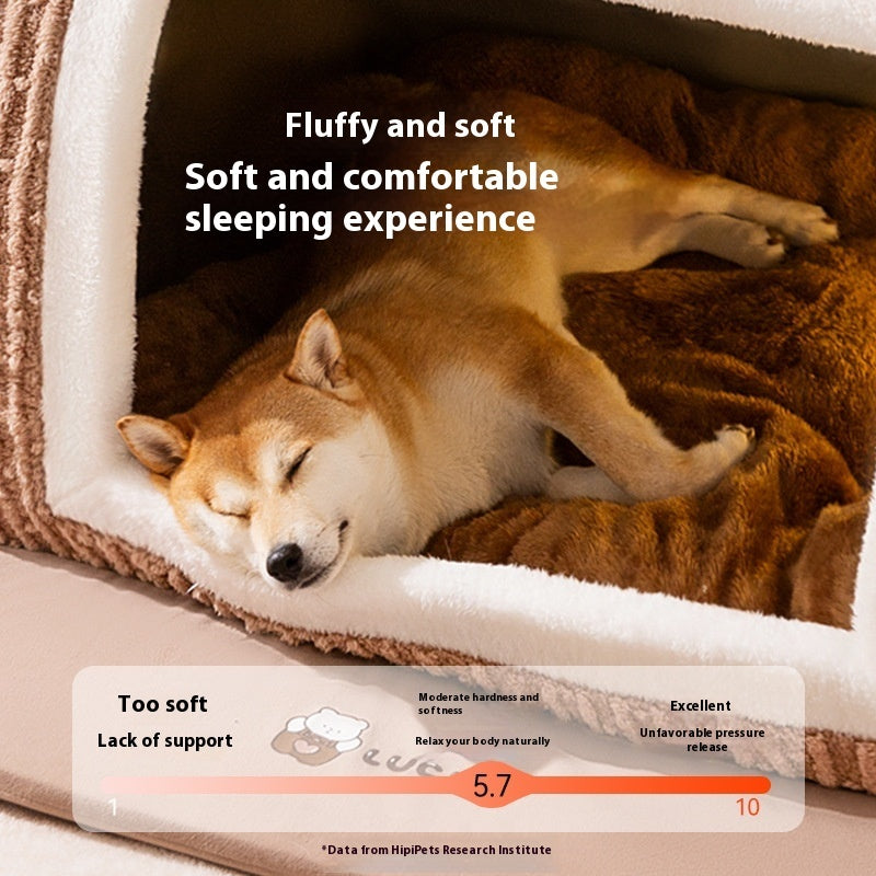 Small Dog Three-dimensional Bear Curved Room Kennel